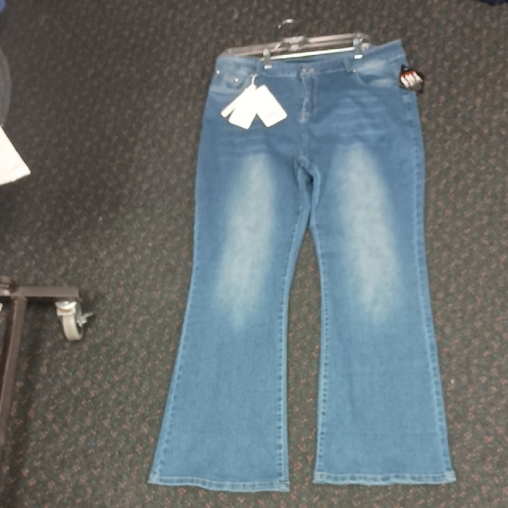 Classic Blue Wide Leg Jeans for Women